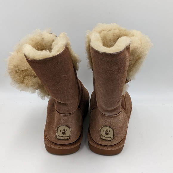 Bearpaw Lined Brown Suede Winter Boot 10 Women - Picture 4 of 8